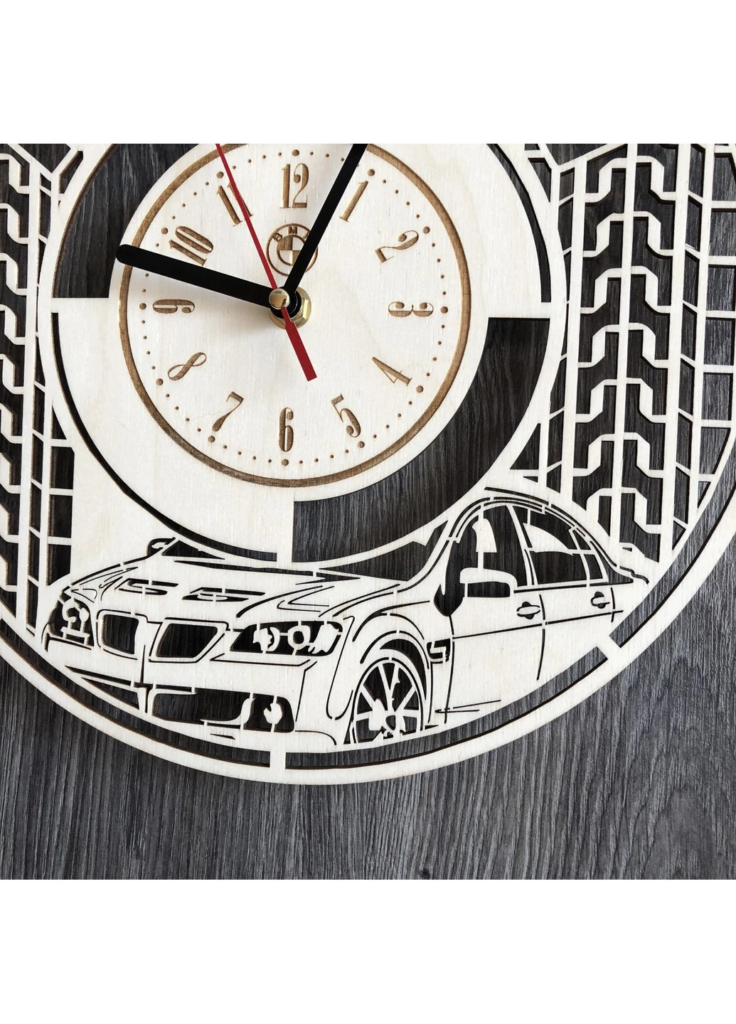 Стильний годинник з дерева настінний "BMW" 7Arts (253566867)