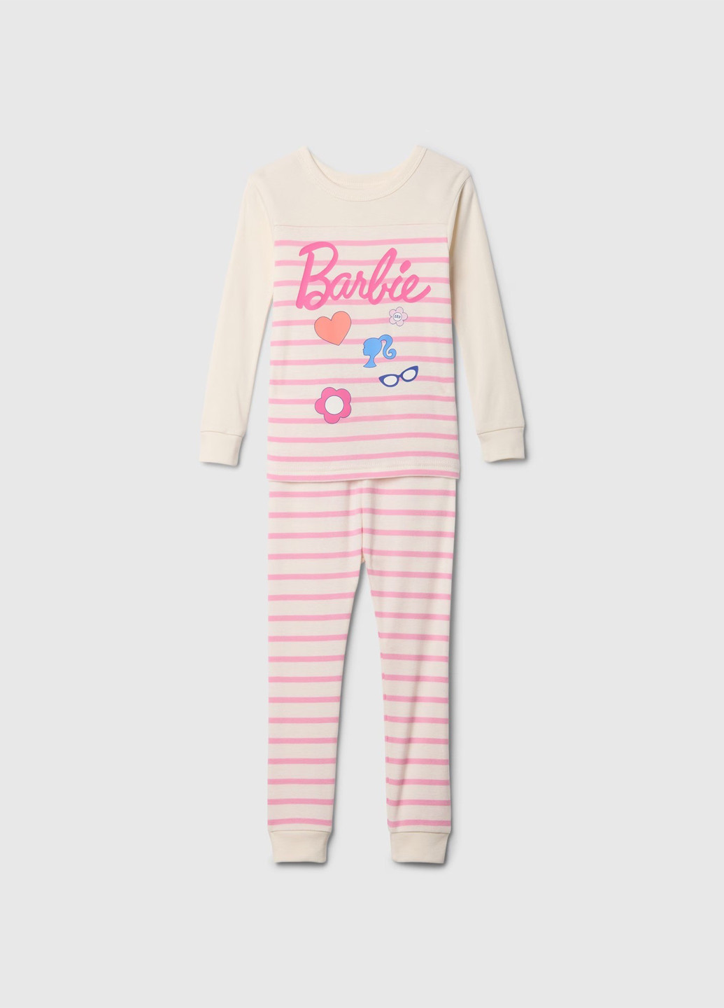 Молочна всесезон піжама (лонгслів, штани) лонгслів + брюки Gap