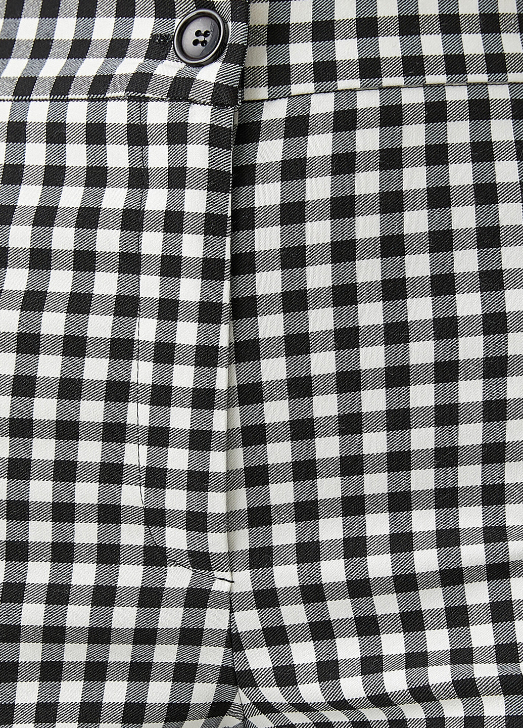 Черно-белые кэжуал демисезонные клеш, укороченные брюки KOTON