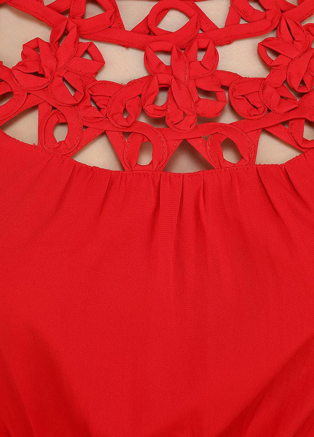 Красное кэжуал платье Savage однотонное