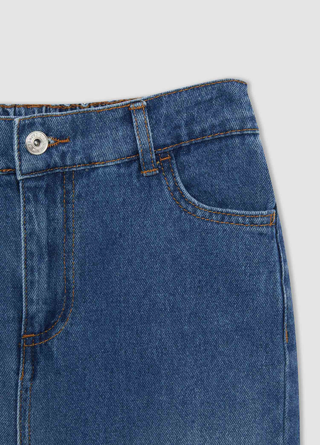Джинси DeFacto завужені, скінні однотонні сині джинсові бавовна