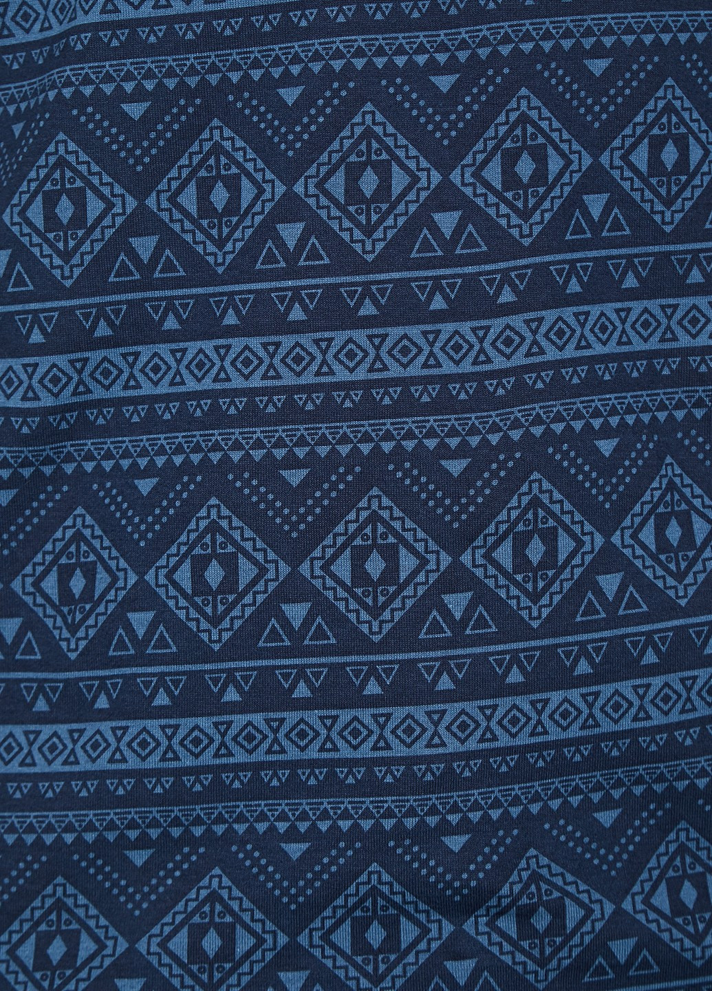 Темно-синяя футболка-поло для мужчин KOTON с орнаментом