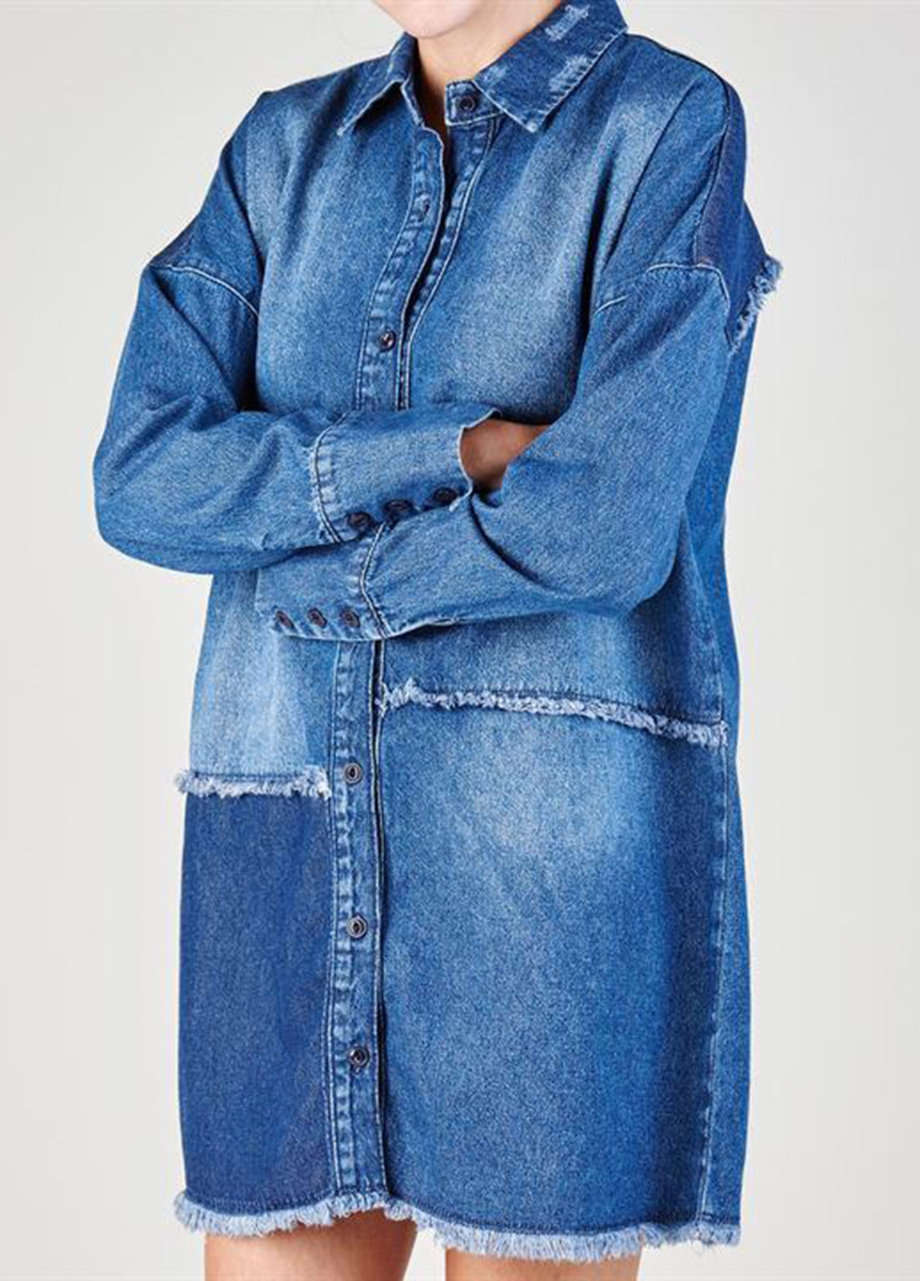 Синя джинсова сукня сорочка Firetrap однотонна