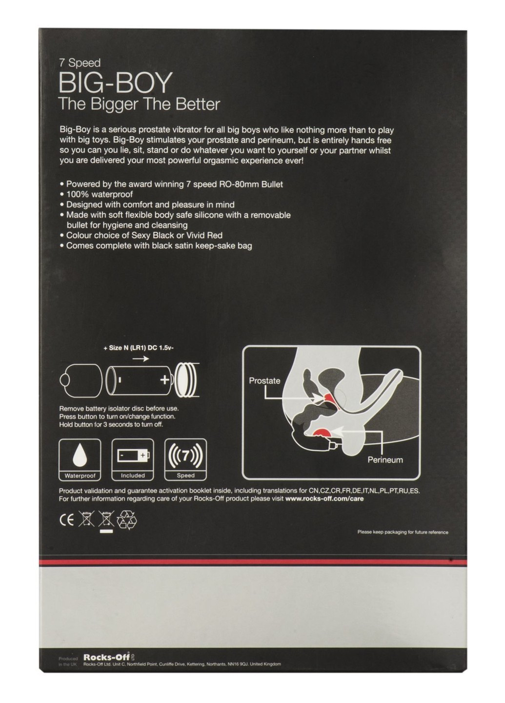 Вібромасажер простати Rocks Off Big-Boy Black Rocks-Off (252612383)
