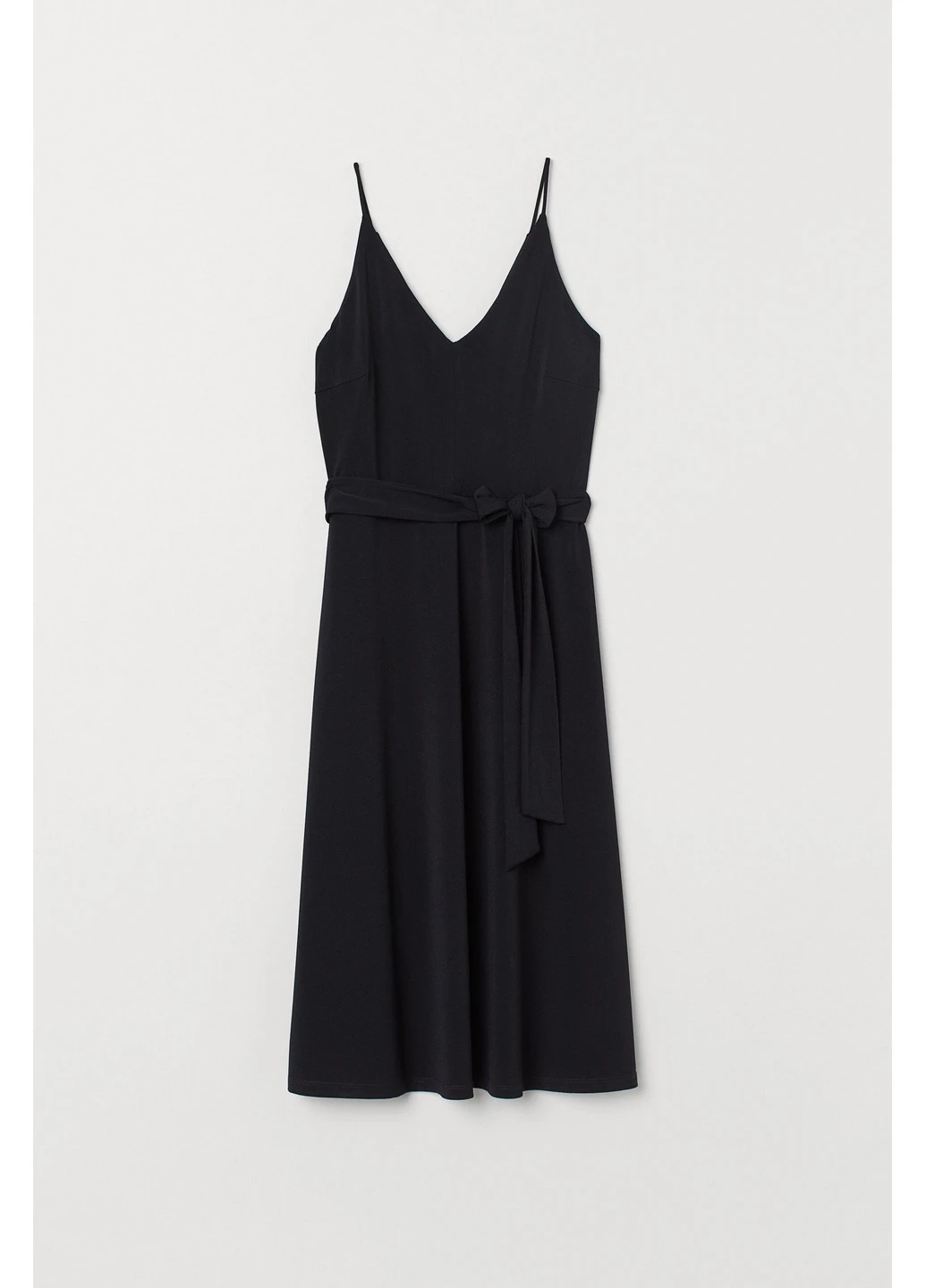 Черное кэжуал платье H&M однотонное