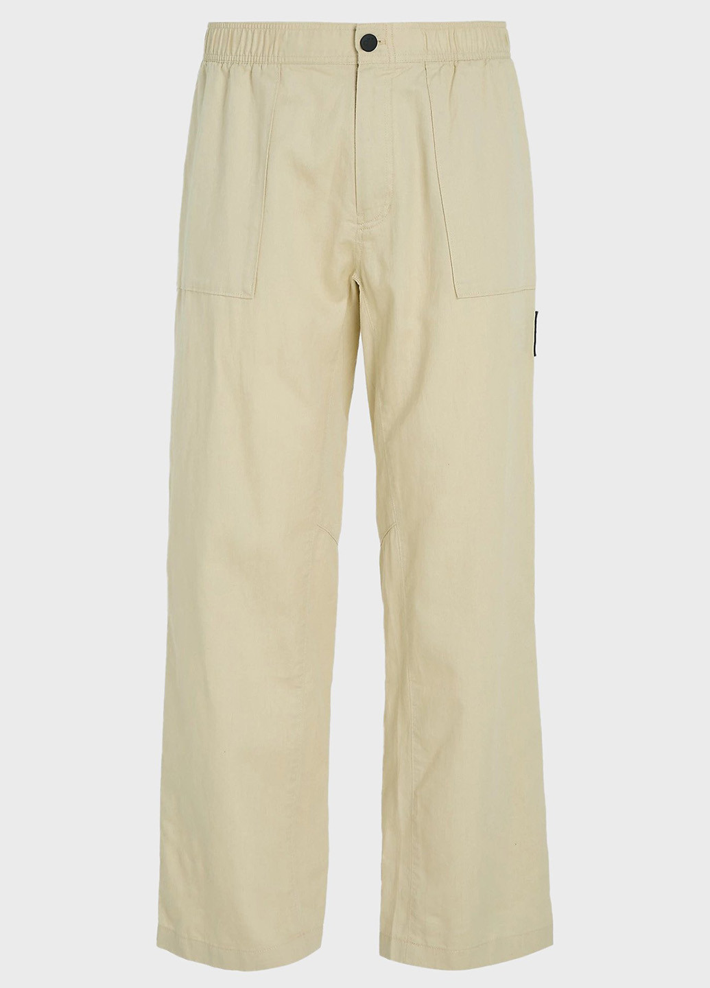 Бежевые кэжуал демисезонные прямые брюки Calvin Klein Jeans