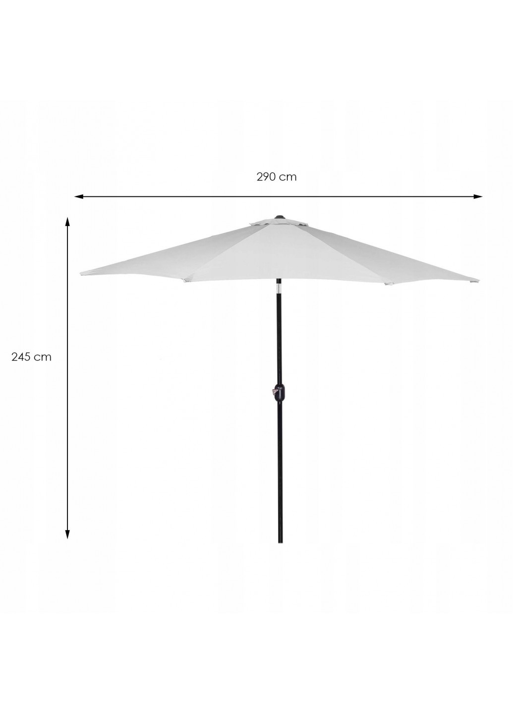 Зонт садовый стоячий (для террасы, пляжа) с наклоном 290 см Springos gu0020 (237581641)