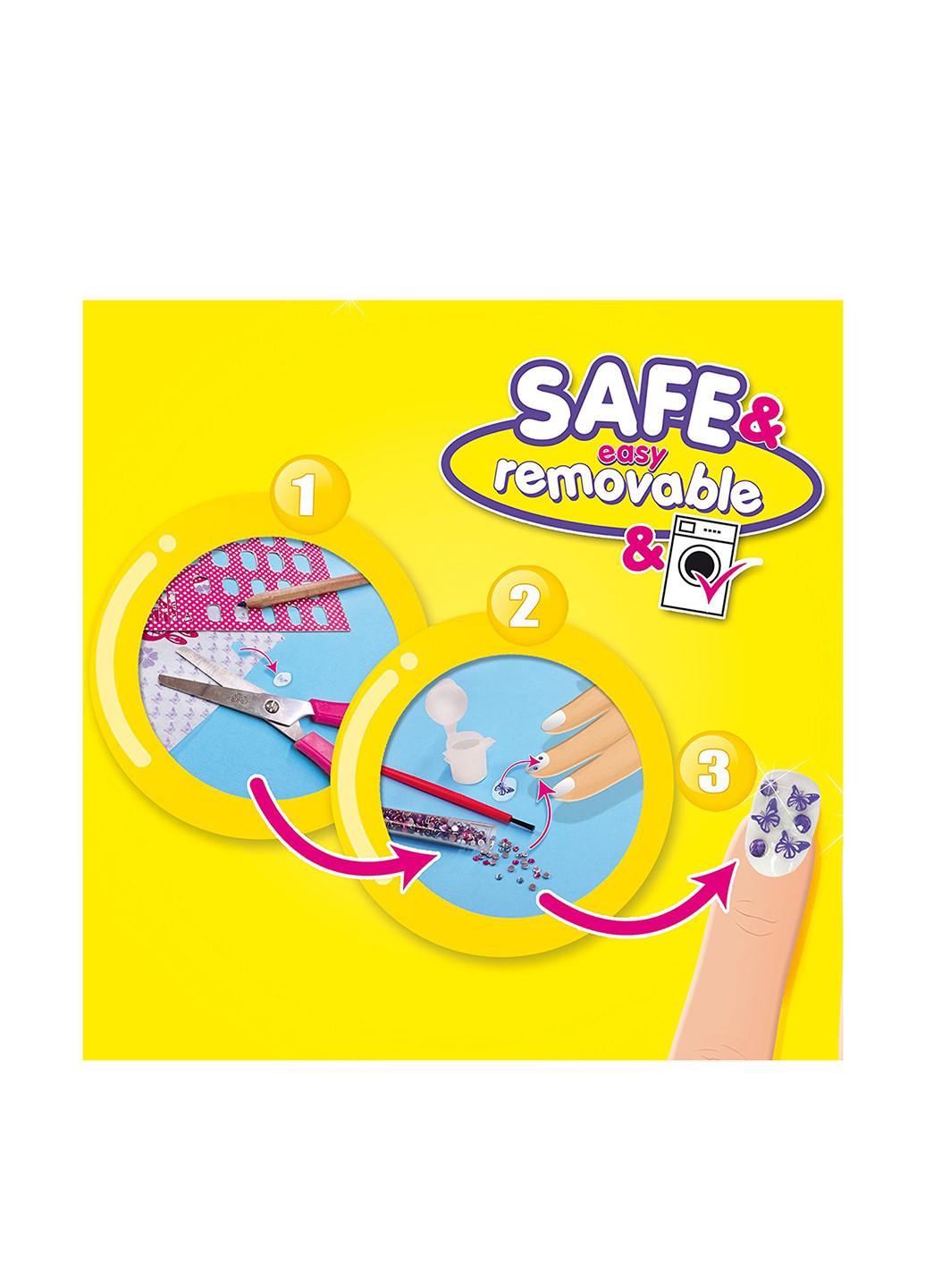 Ігровий набір для юного нейл-арту майстра - МОДНИЦЯ (декор для нігтів) Ses Creative (140924166)