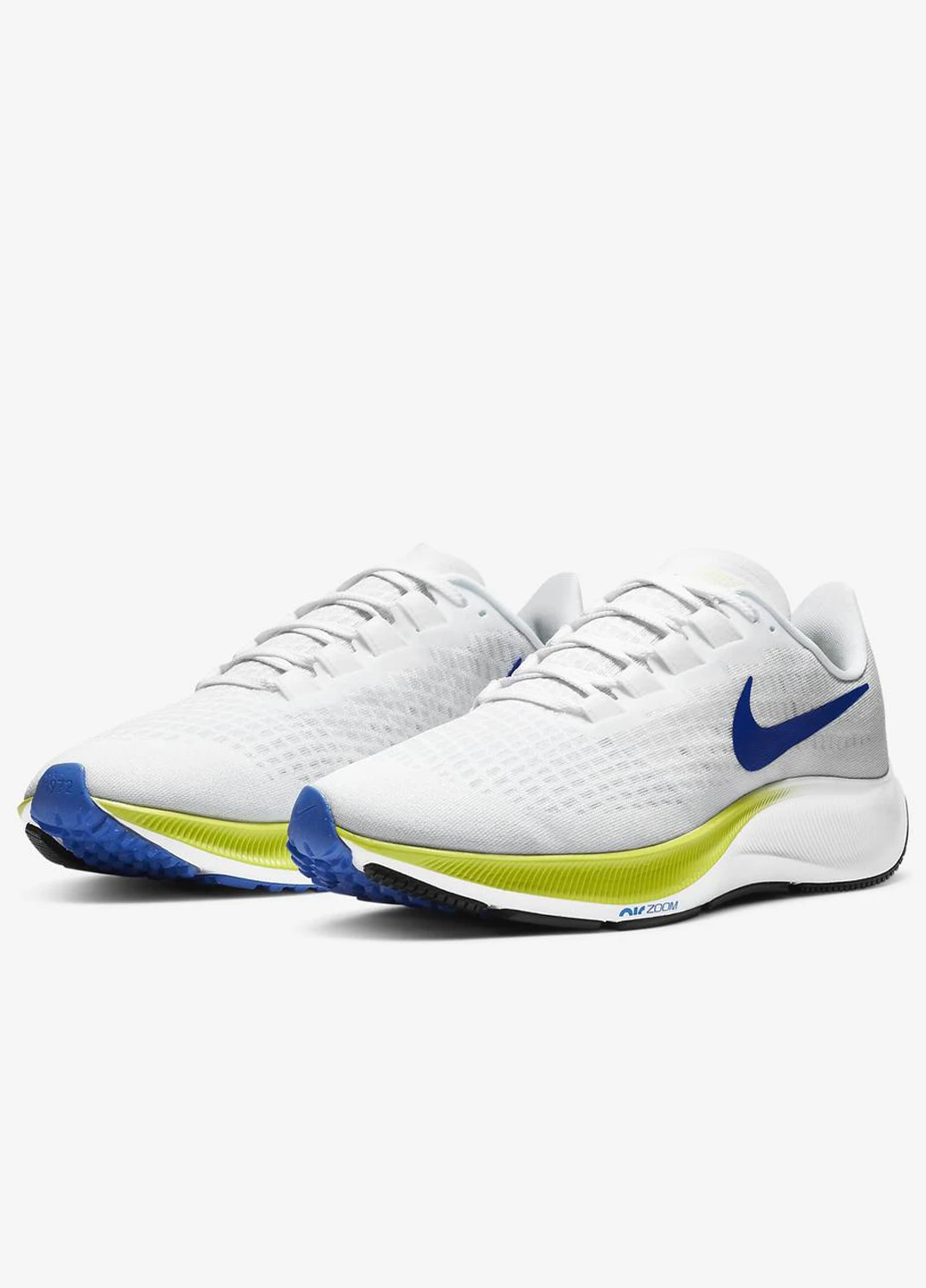 Белые демисезонные кроссовки беговые Nike Air Zoom Pegasus 37 Men's Running BQ9646-102