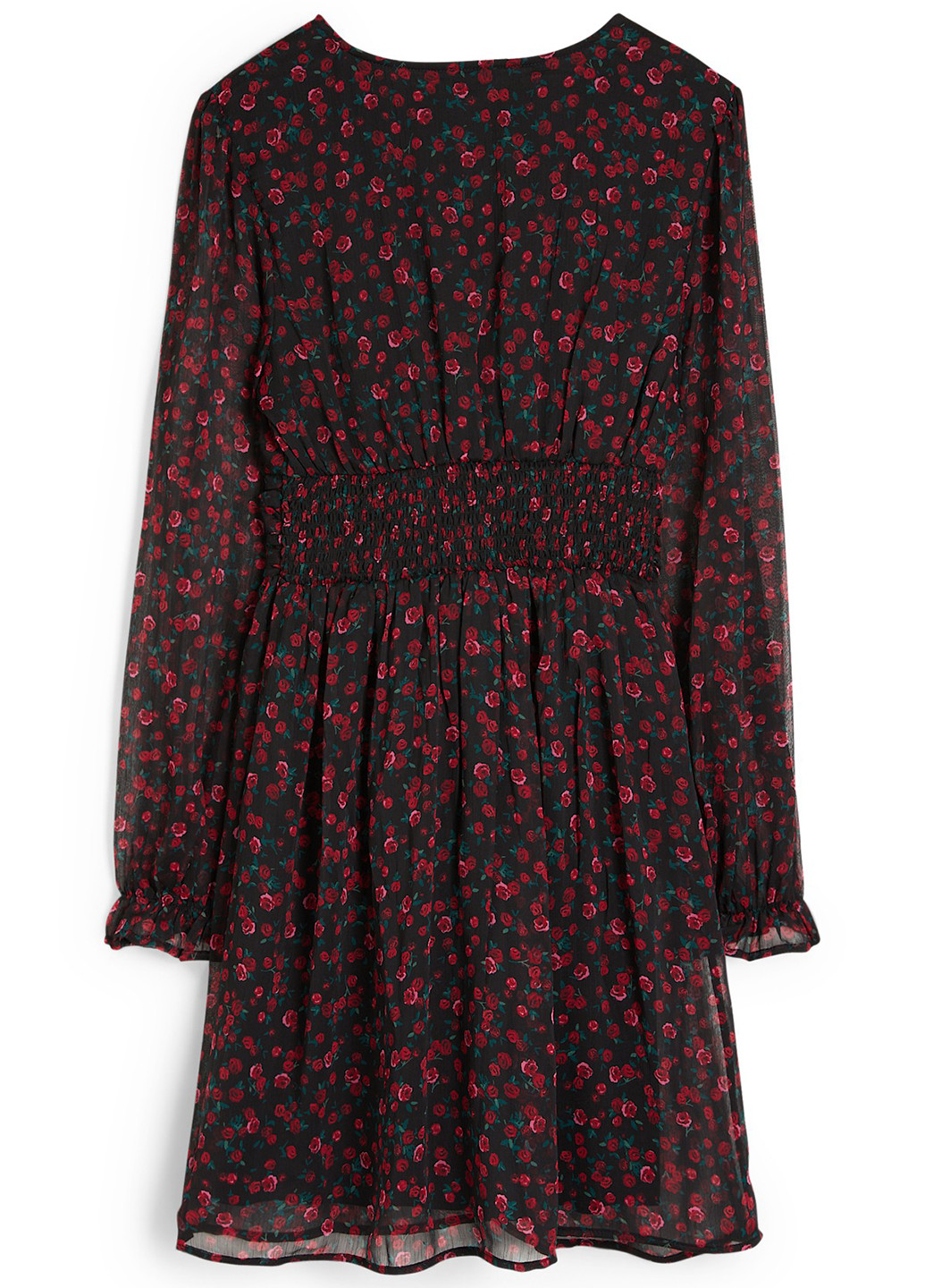 Чорна кежуал сукня C&A троянди