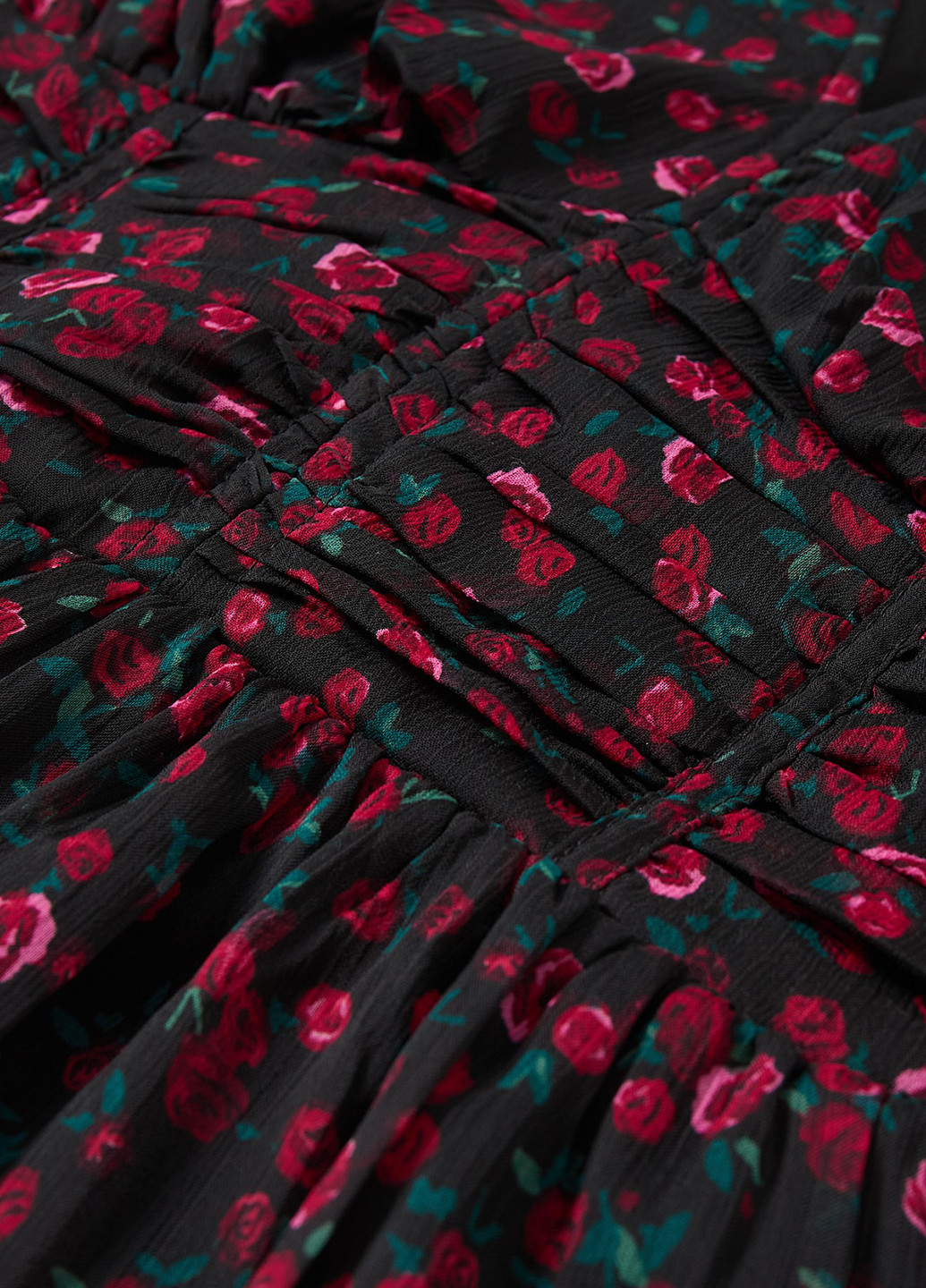 Чорна кежуал сукня C&A троянди