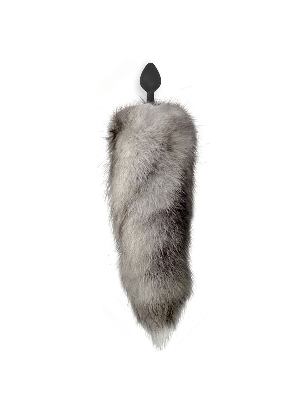 Силиконовая анальная пробка с хвостом из натурального меха size M Artctic fox Art of Sex (254973485)