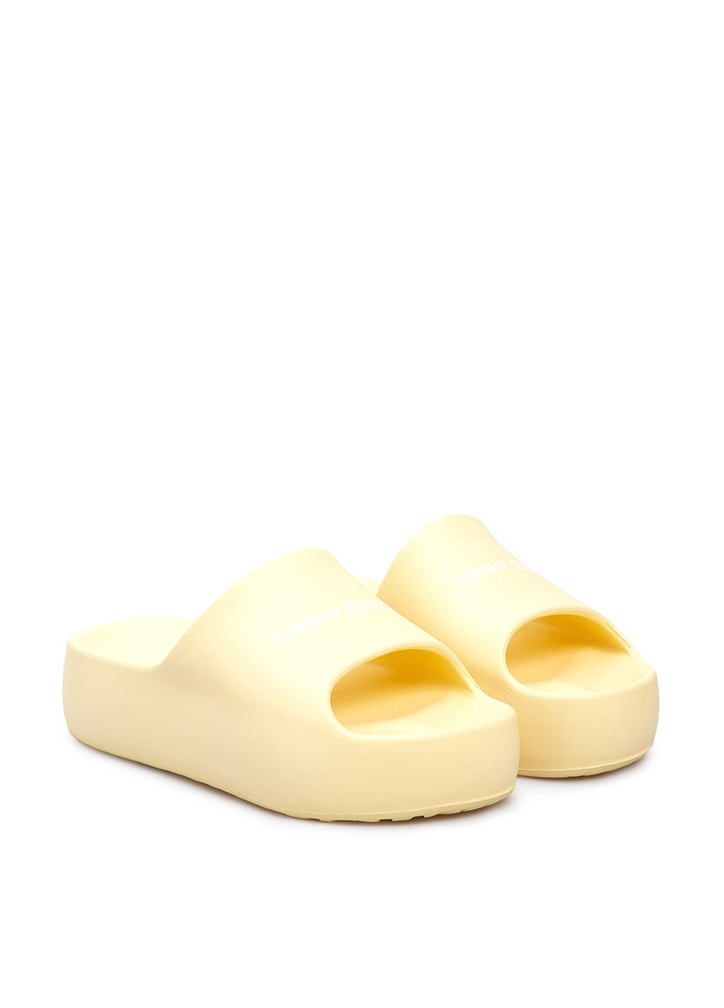 Желтые шлепанцы Tommy Jeans