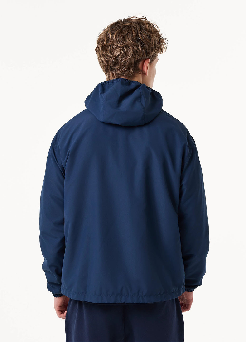Темно-синя демісезонна вітровка Lacoste