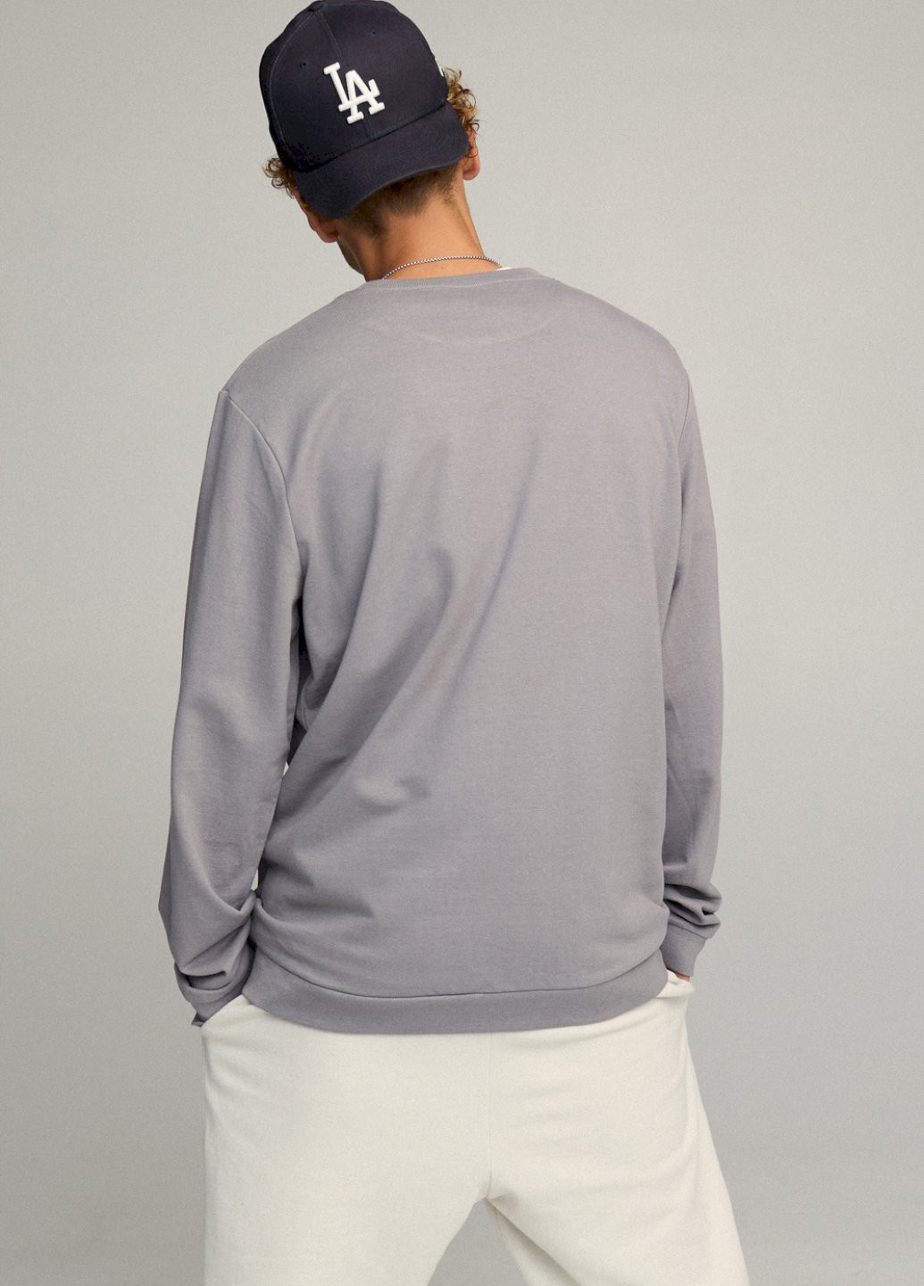 Сірий світшот чоловічий oversize /no flis/ YAPPI (252258865)
