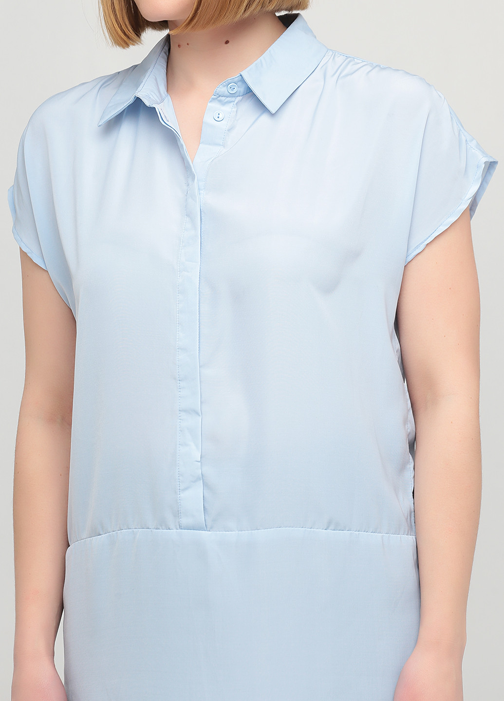 Світло-блакитна демісезонна блуза Vero Moda