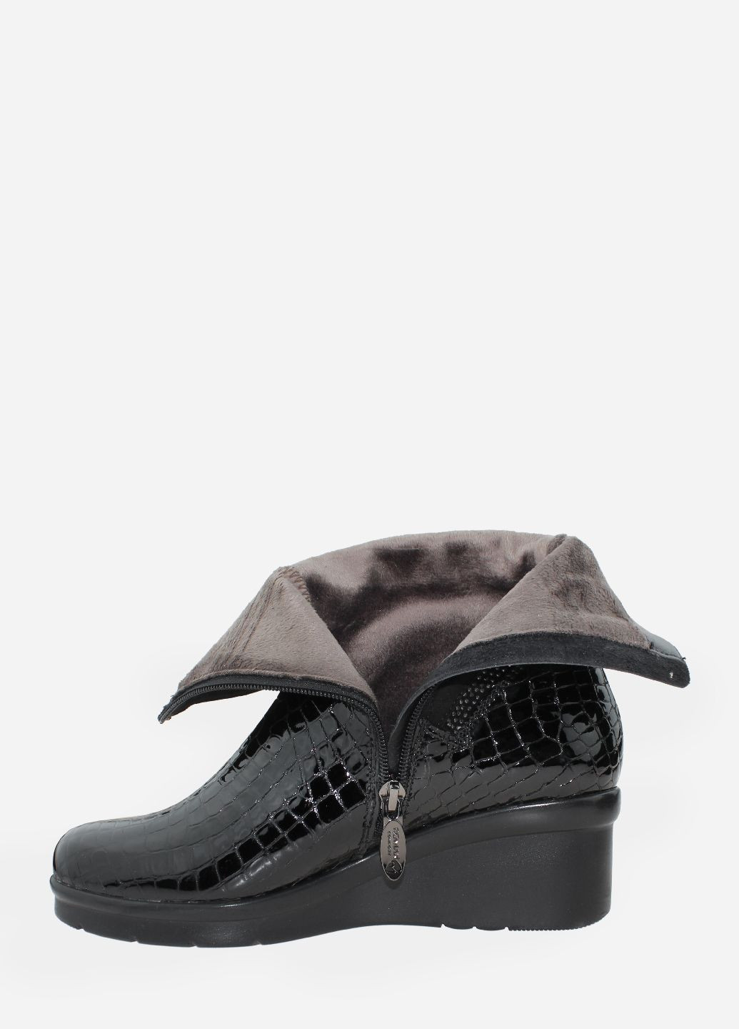Осенние ботинки rr3085-x01 черный Romax из натуральной замши