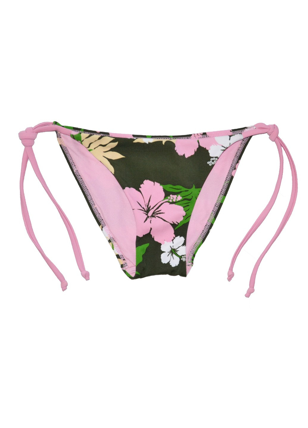 Розовые купальные трусики-плавки с цветочным принтом OVS