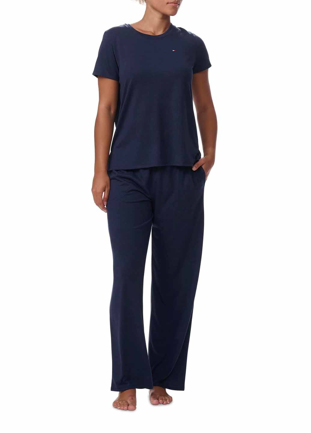 Синя всесезон піжама (футболка, штани) футболка + штани Tommy Hilfiger
