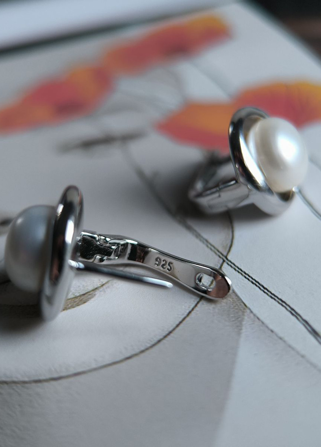 Сережки Silver Flame (350941313)