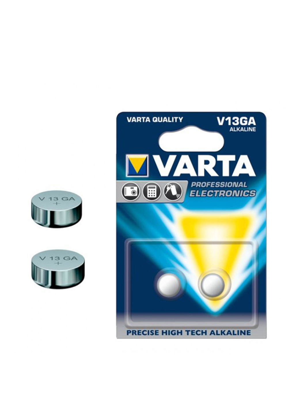 Батарейка Varta V 13 GA BLI 1 ALKALINE (04276101401) сріблясті