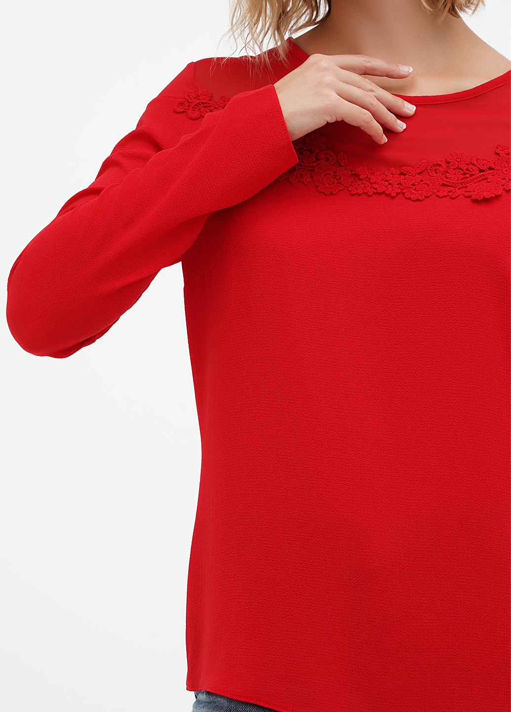 Красная блуза Sassofono