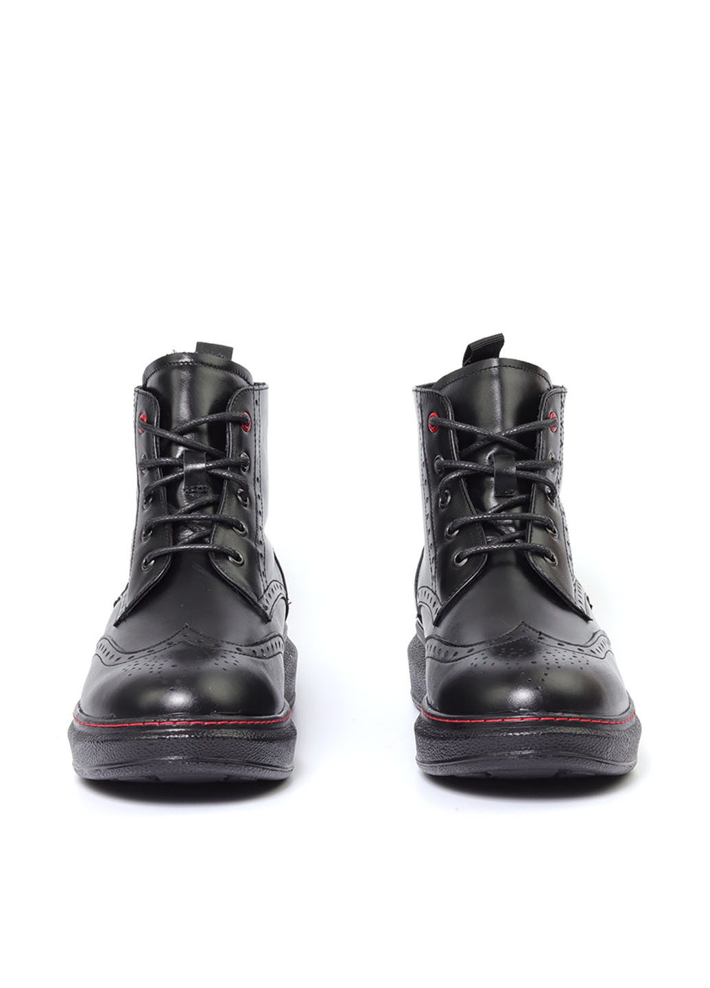 Черные осенние ботинки броги Respect