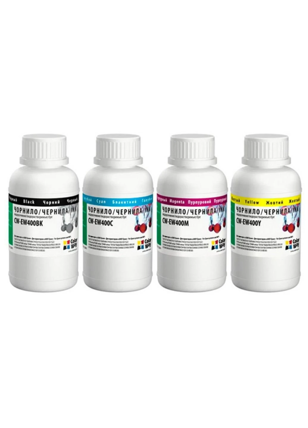 Чернила (CW-EW400SET02) Colorway Epson SC 67/87/79/91/T26 (4х200мл) BK/С/M/Y (247485084)