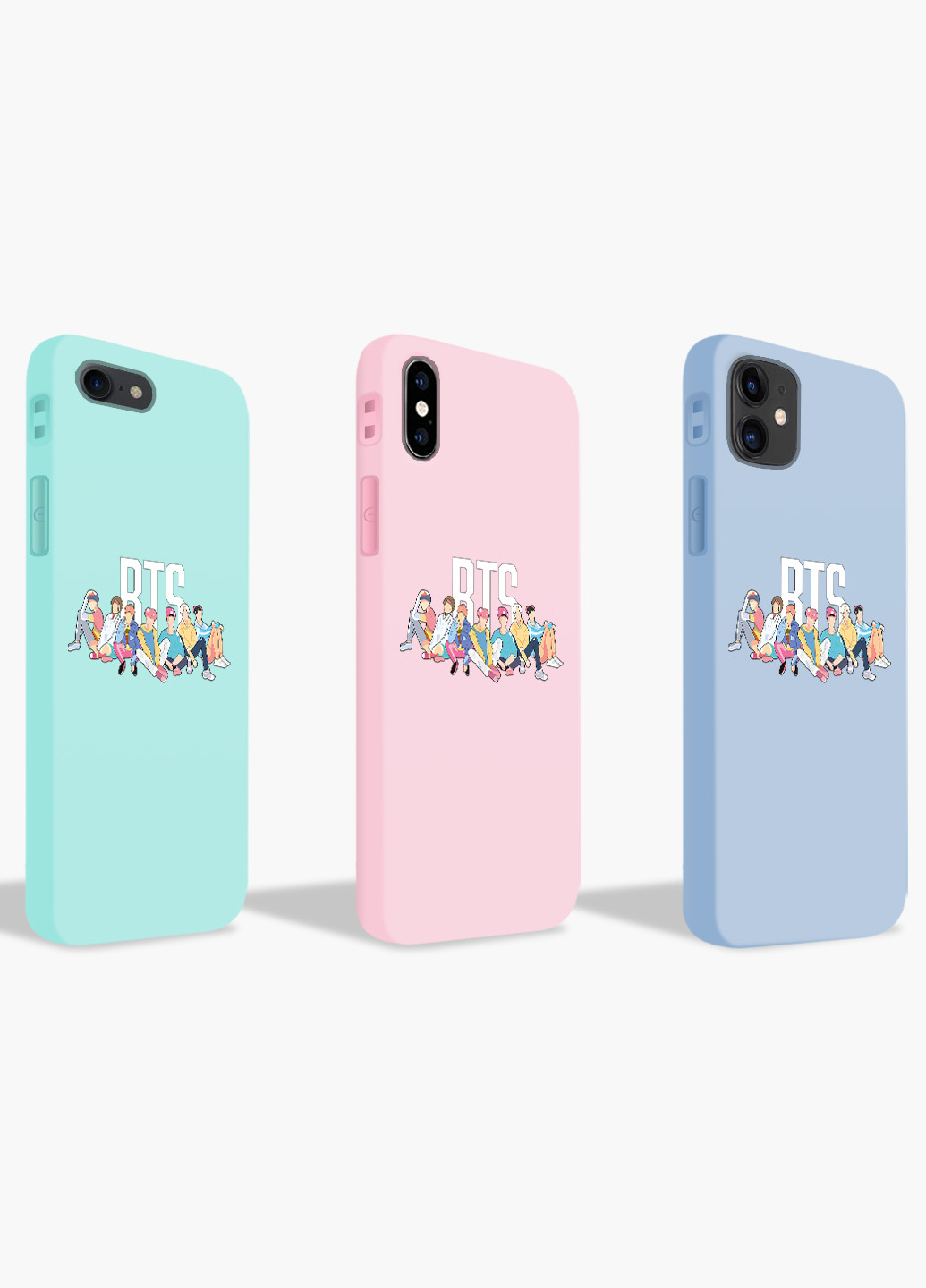 Чохол силіконовий Apple Iphone Xs Max БТС (BTS) (8226-1061) MobiPrint (219331414)