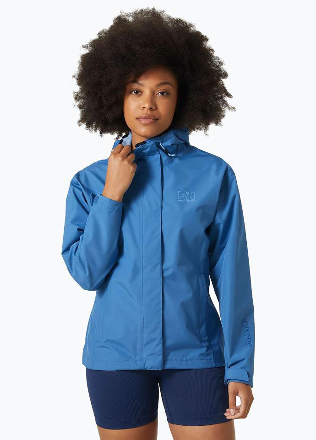Голубая демисезонная куртка 62066-636 Helly Hansen Seven J Women's Rain Jacket