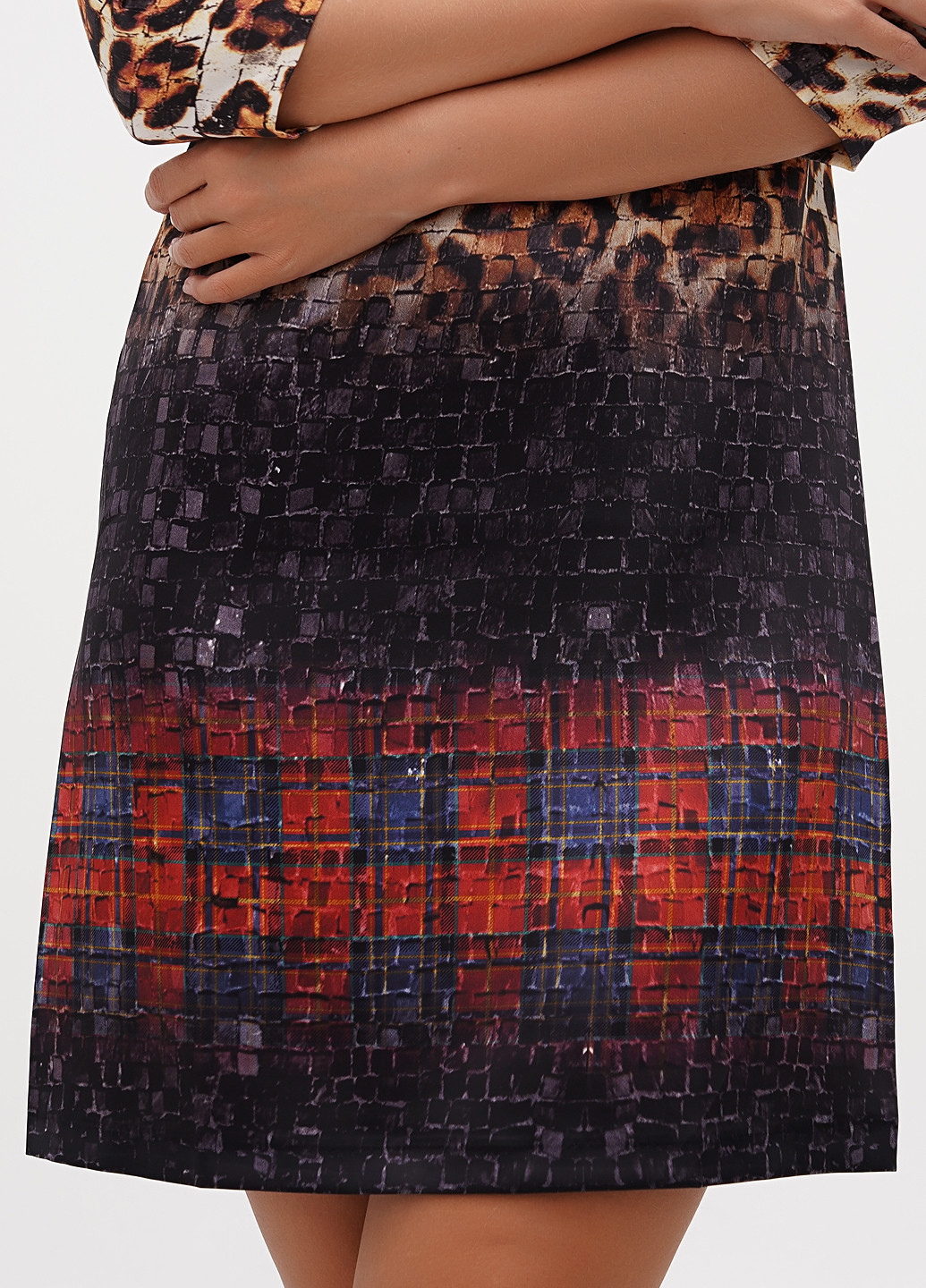 Коричнева кежуал сукня Sassofono леопардовий