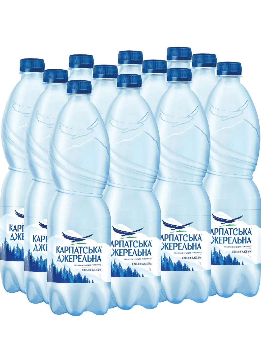 Вода Карпатська Джерельна газована 1 л Карпатська Джерельна kd006-K (253178152)