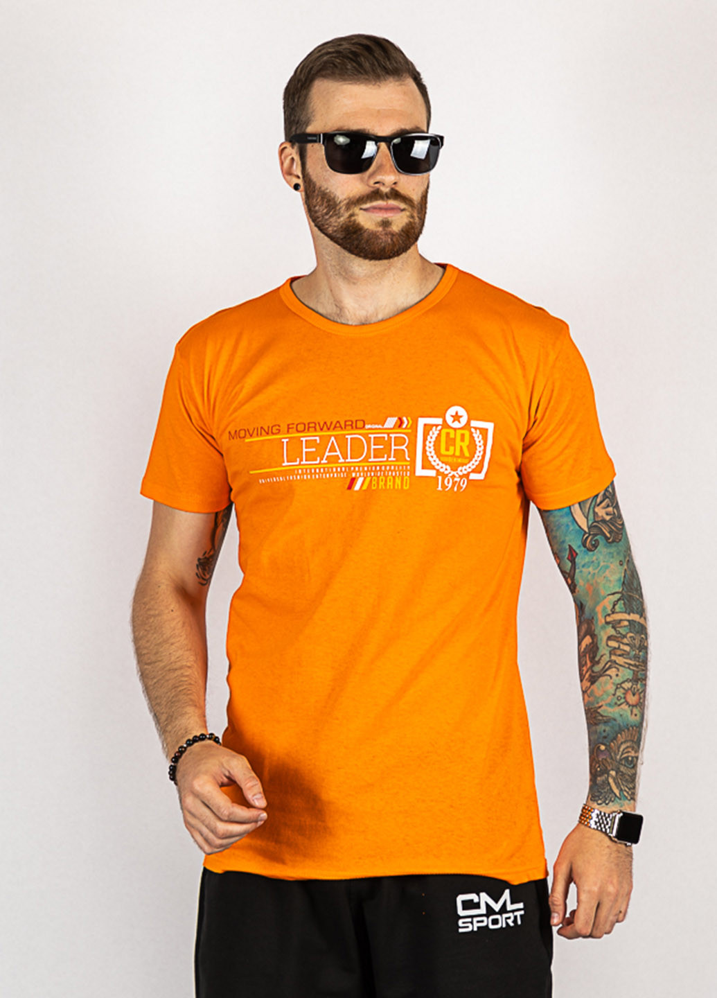 Оранжевая футболка Time of Style
