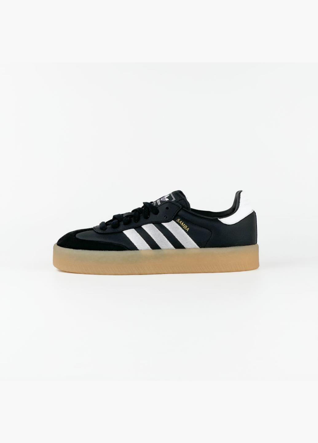 Кроссовки ID0436 adidas Sambae чёрно-белые демисезоны (317226126)