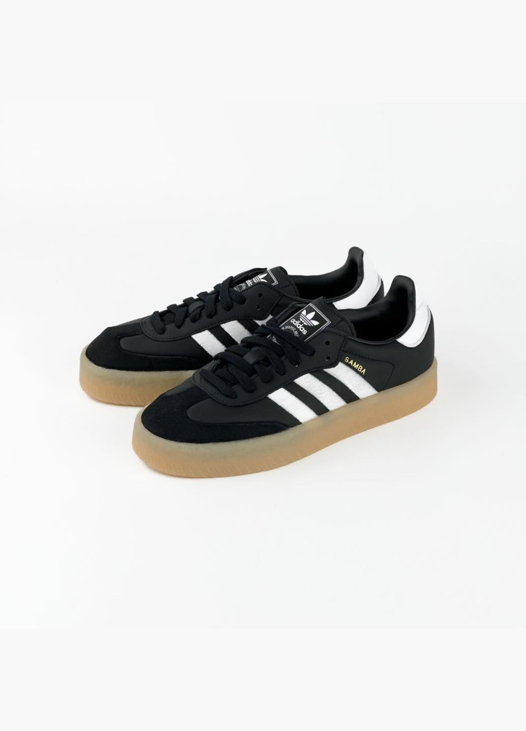 Кроссовки ID0436 adidas Sambae чёрно-белые демисезоны (317226126)