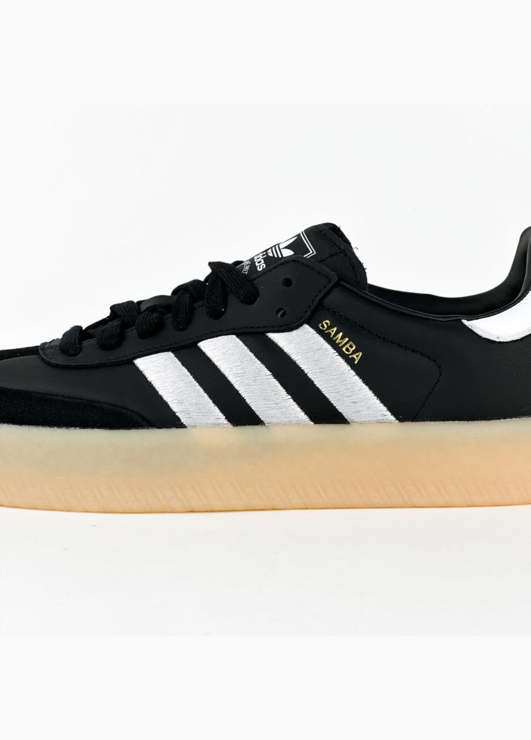 Кроссовки ID0436 adidas Sambae чёрно-белые демисезоны (317226126)