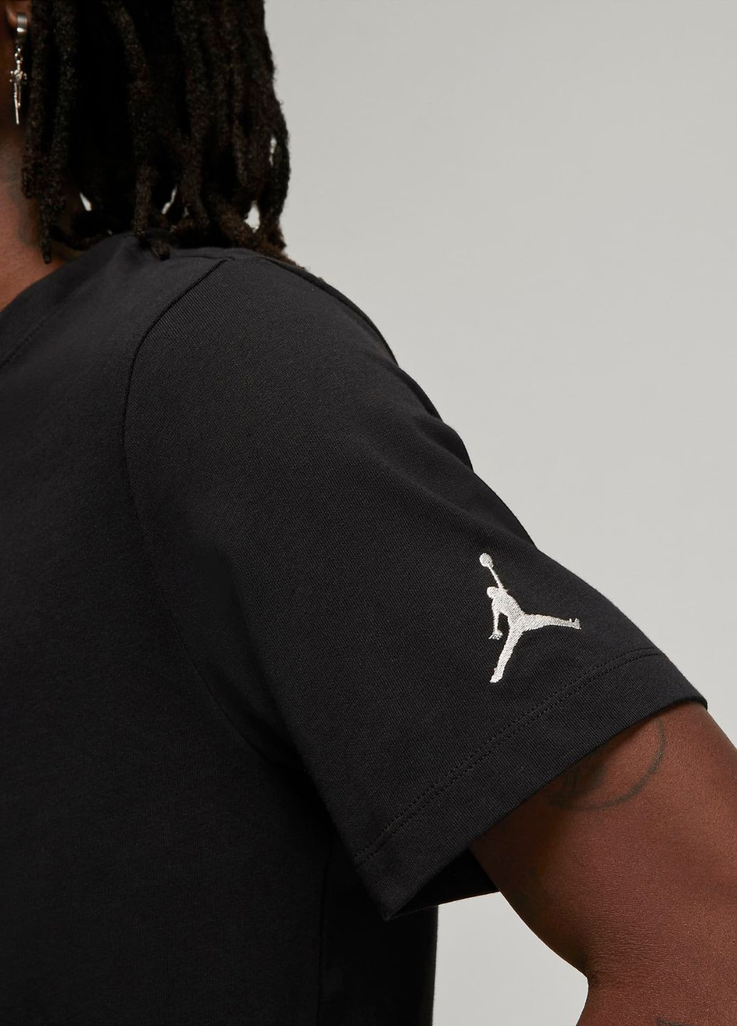 Черная футболка dm3182-010 Jordan MEMB AIR CREW