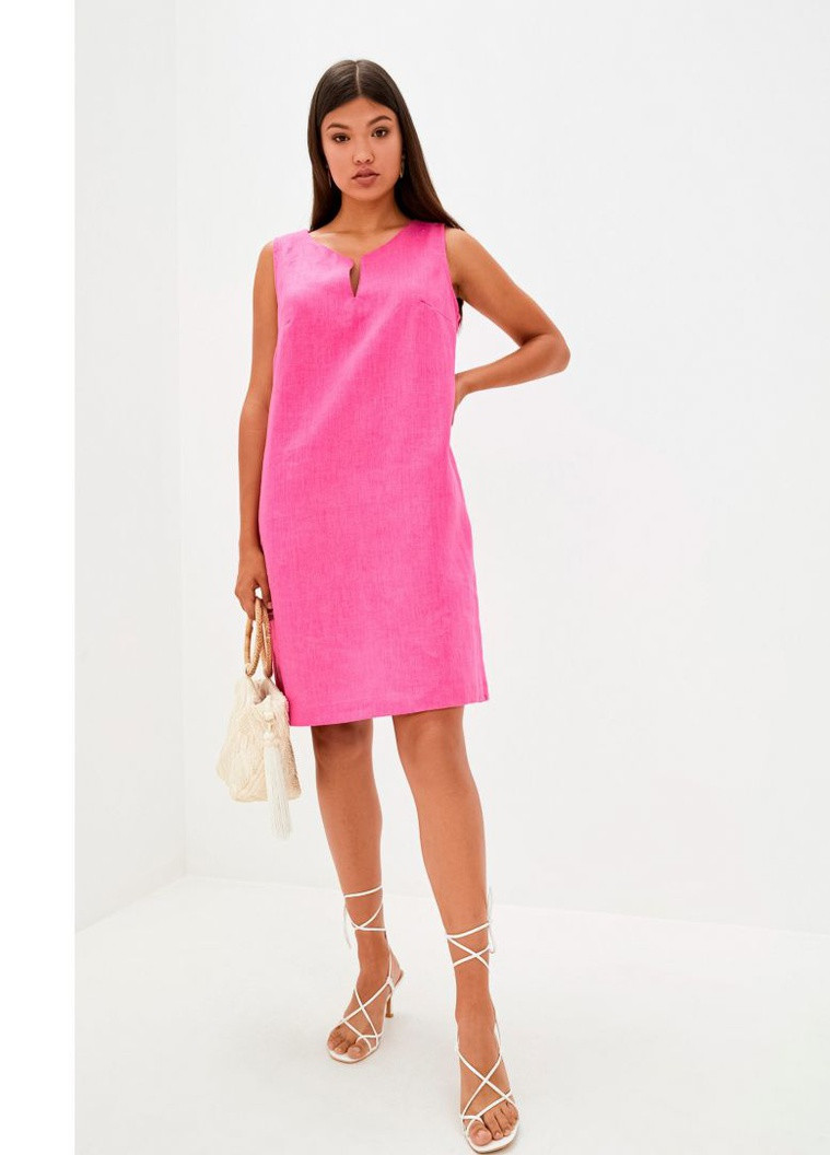 Рожева кежуал сукня Прованс однотонна