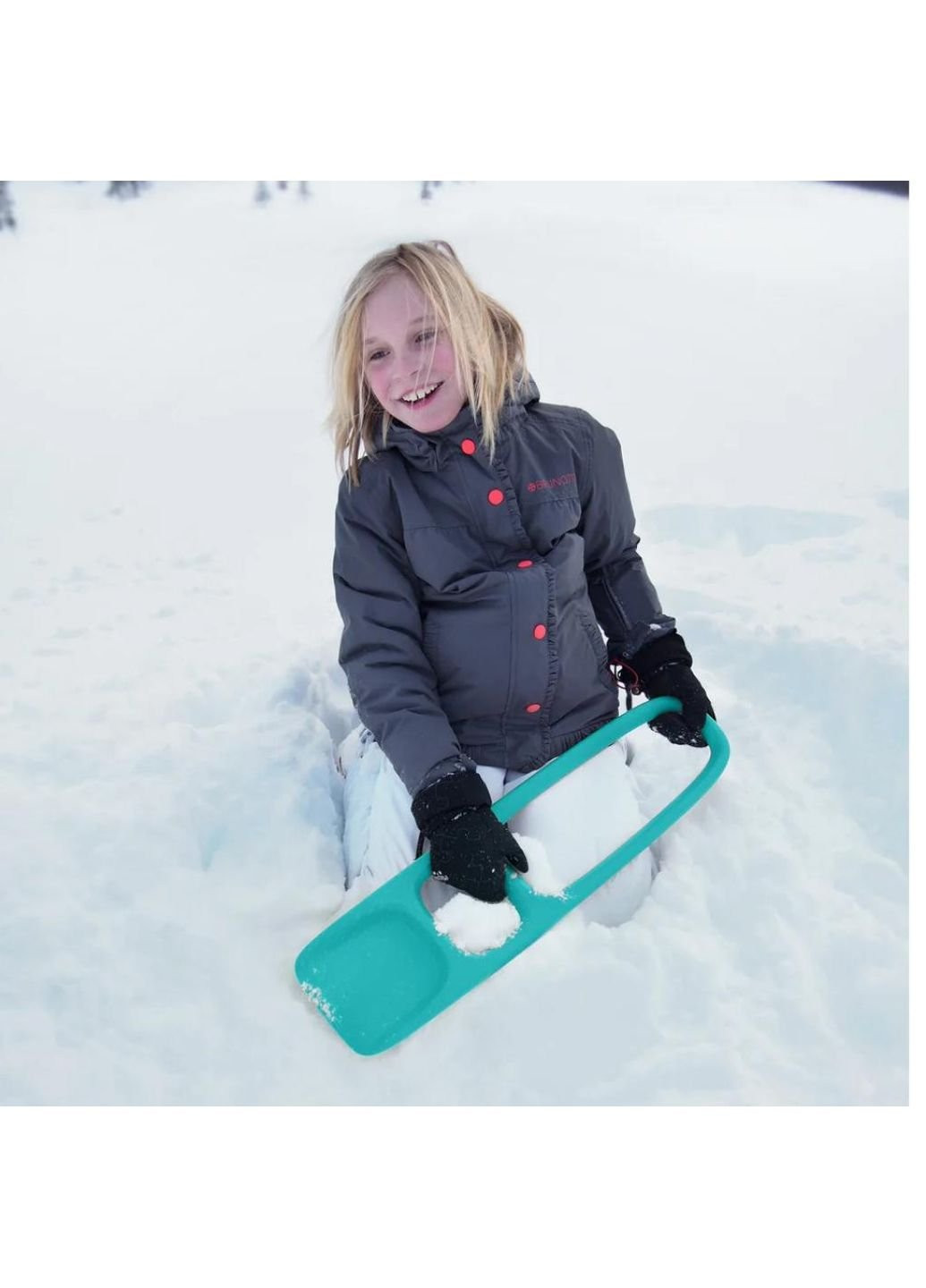 Іграшка для піску Лопатка SСOPPI з ситом для піску та снігу зелений + жовтий (170204) Quut (254082726)