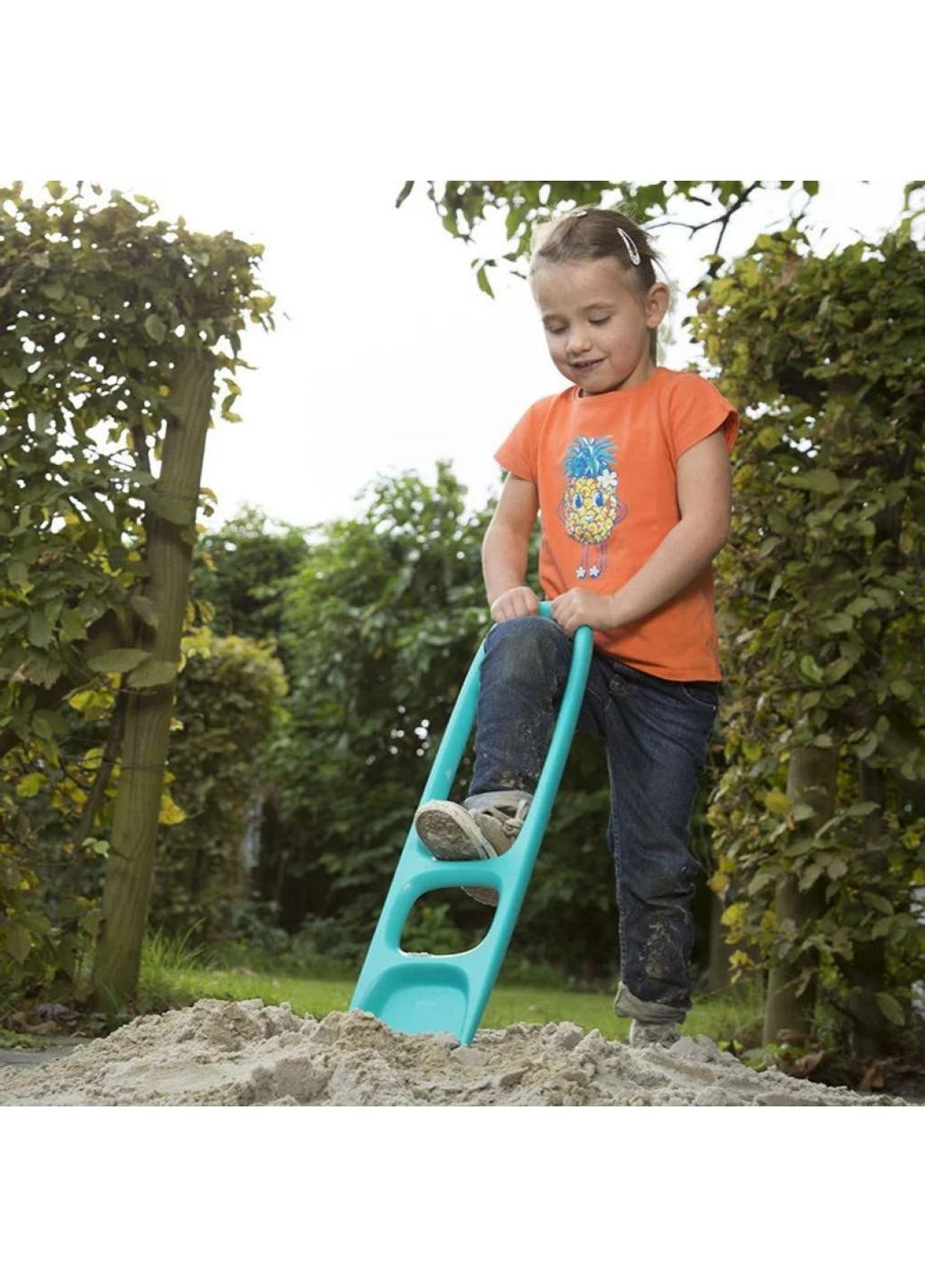 Іграшка для піску Лопатка SСOPPI з ситом для піску та снігу зелений + жовтий (170204) Quut (254082726)