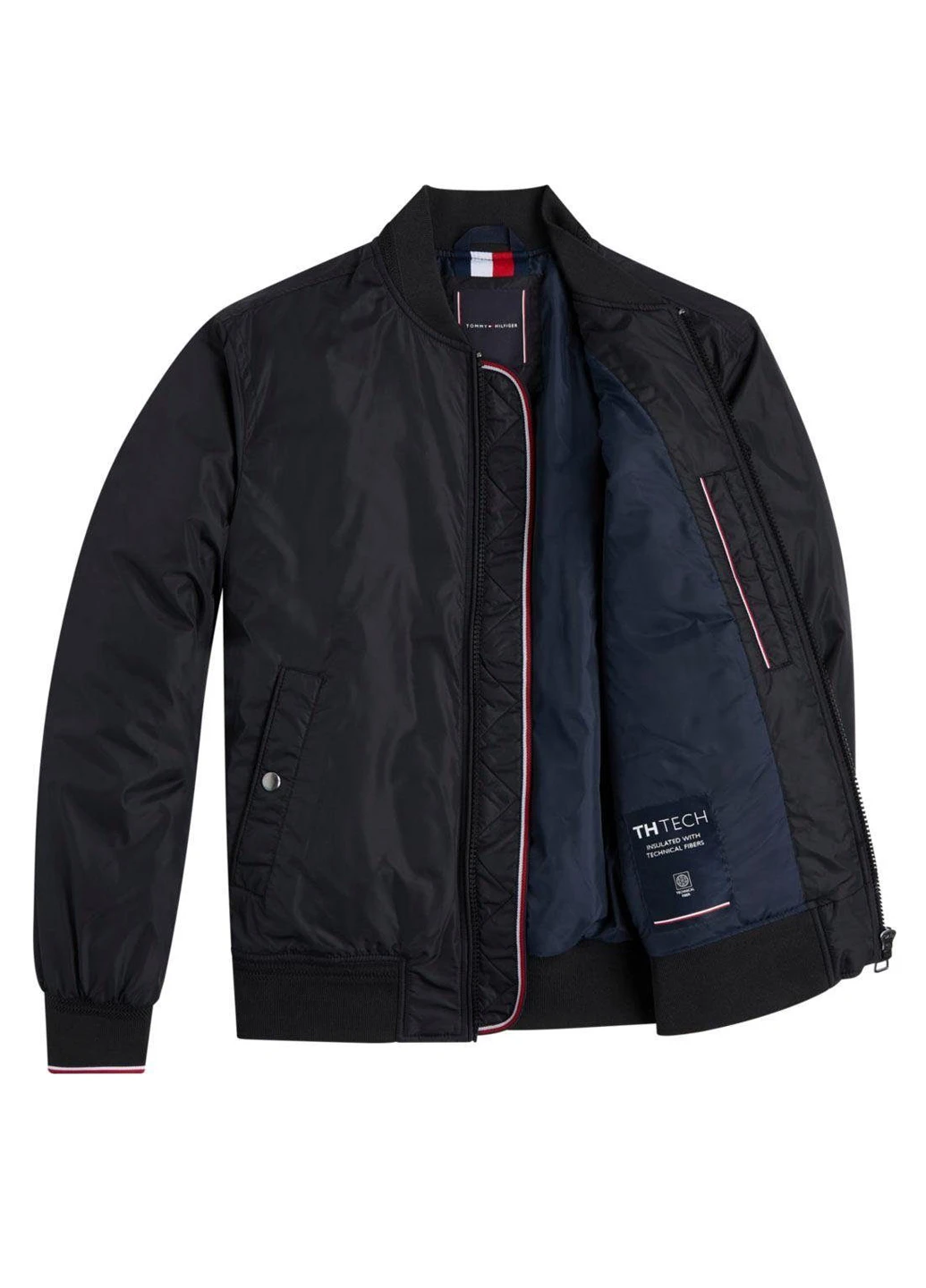 Чорна демісезонна куртка Tommy Hilfiger