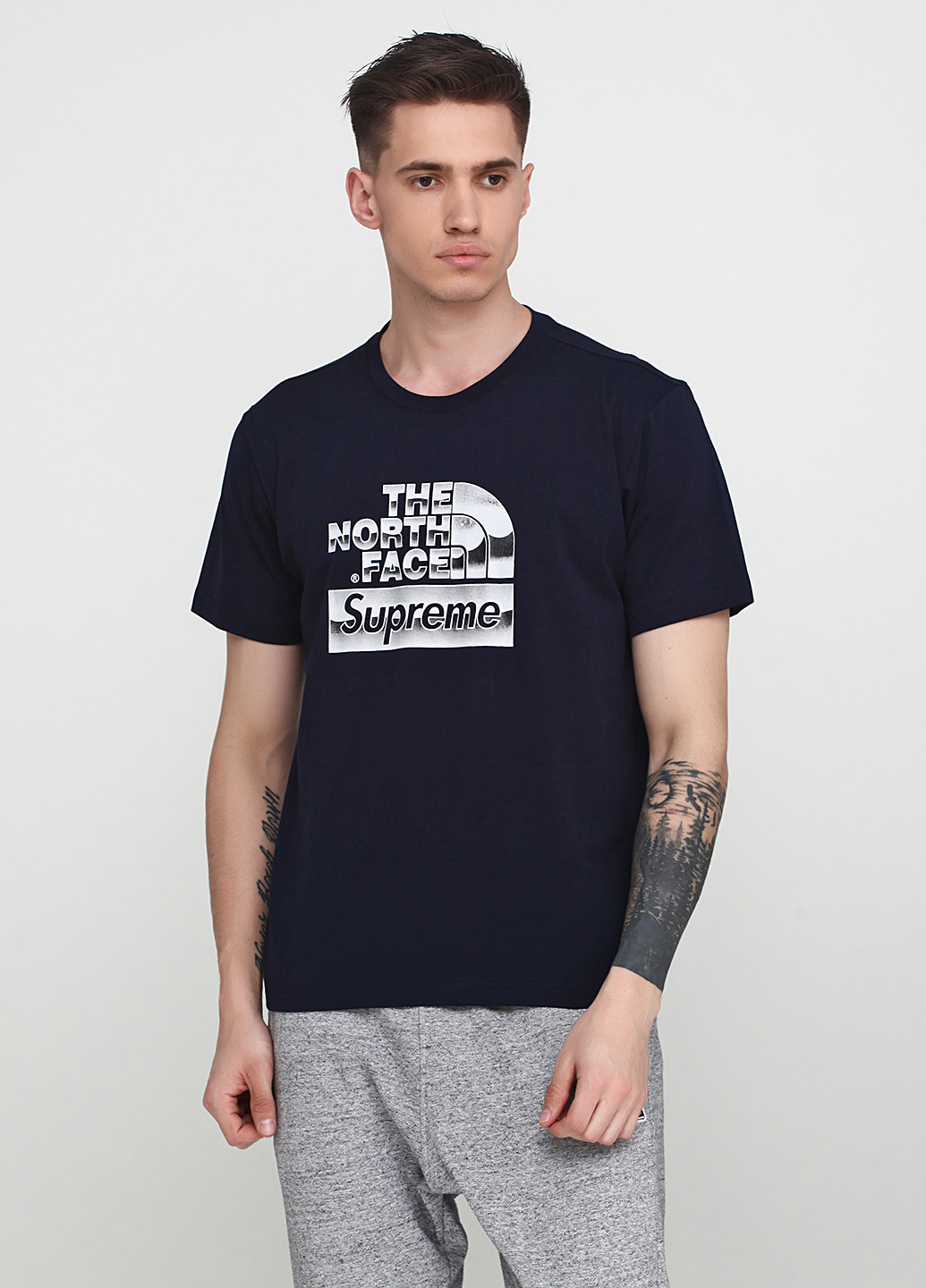 Темно-синяя футболка The North Face