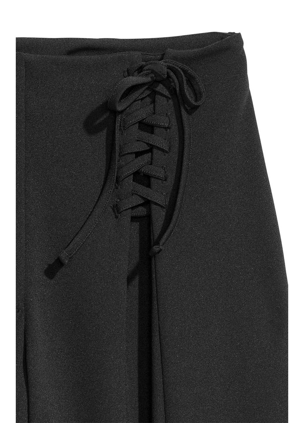 Черные кэжуал летние зауженные брюки H&M