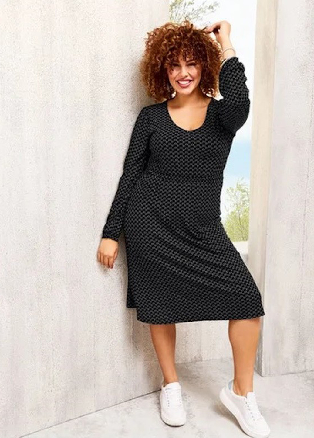 Чорна кежуал сукня а-силует Esmara однотонна