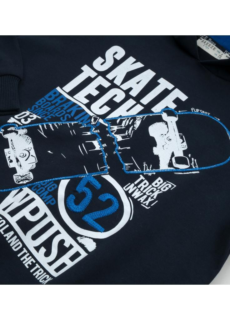 Кофта "SKATE" (13674-140B-darkblue) Breeze (202373557)