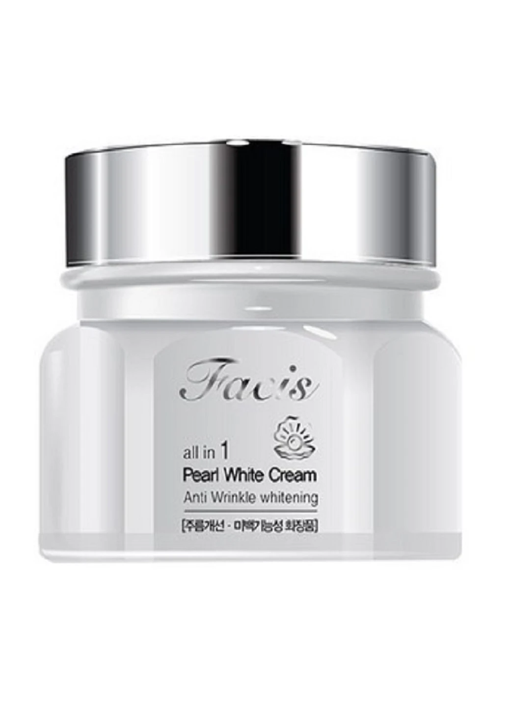 Jigott Осветляющий крем с жемчужным порошком Facis All-In-One Pearl Whitening Cream, 100 мл — Крем, Южная Корея (220582274)