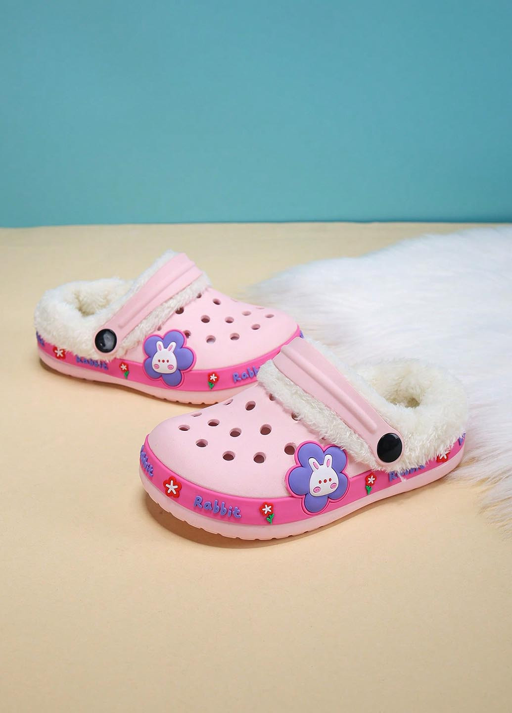 Розовые сабо SHEIN с аппликацией