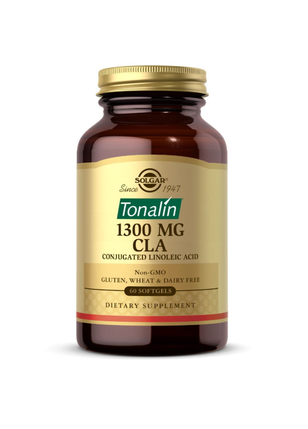 Конъюгированная линолевая кислота Tonalin 1300 mg CLA (60 softgels) солгар цла Solgar (255410523)
