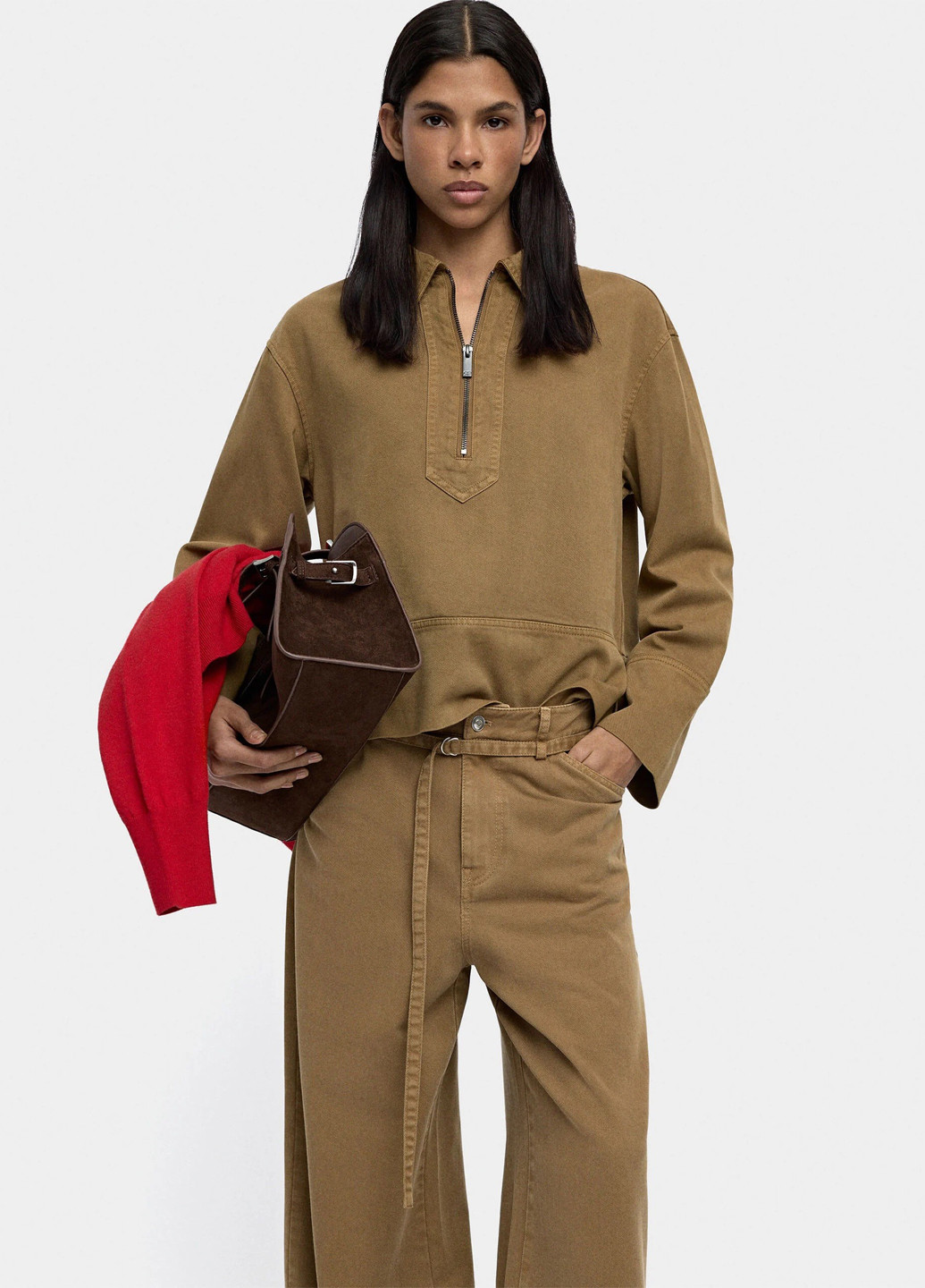 Бежевая блуза Parfois