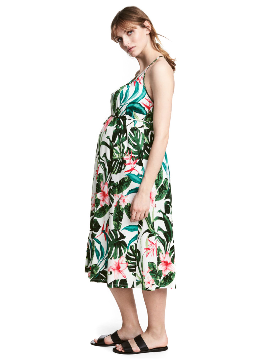 Комбінована кежуал плаття для вагітних H&M з квітковим принтом